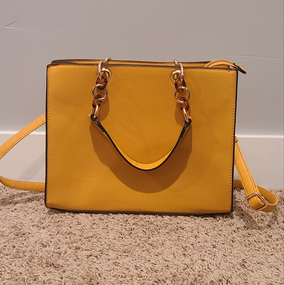 Yellow handbag